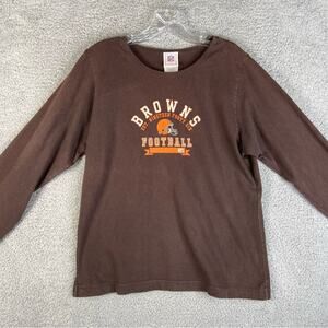 NFL For Her Cleveland Browns Long Sleeve T-Shirt Large